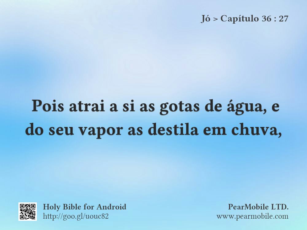 Jó, Capítulo 36:27